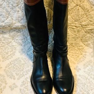 COACH Elm Riding Winter Fall Leather Winter boots